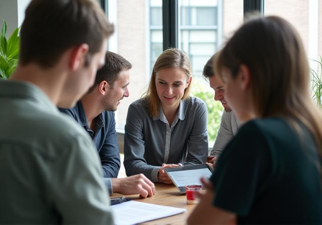 Strategic consultation session in a bright London office